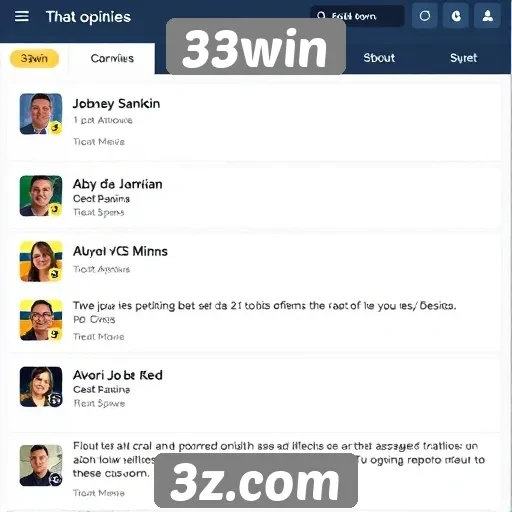 Feedback de jogadores sobre a interface 33win